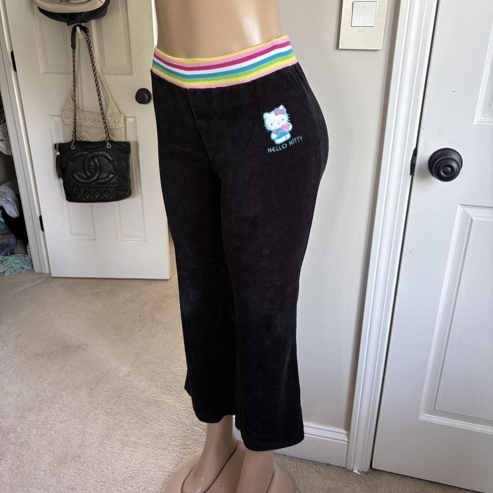Y2K vintage 2004 Hello Kitty Velour flare sweatpants